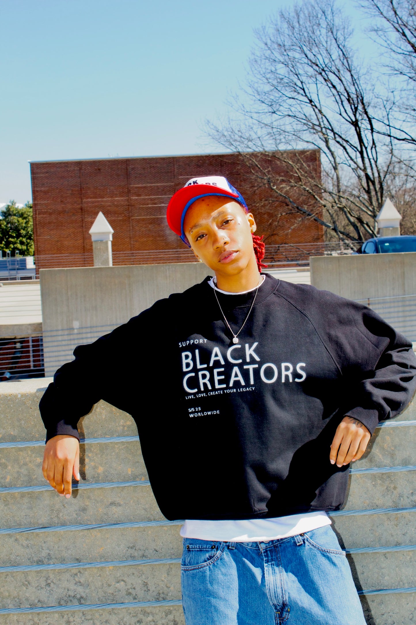 Support Black Creators Premium Sweatshirt Black