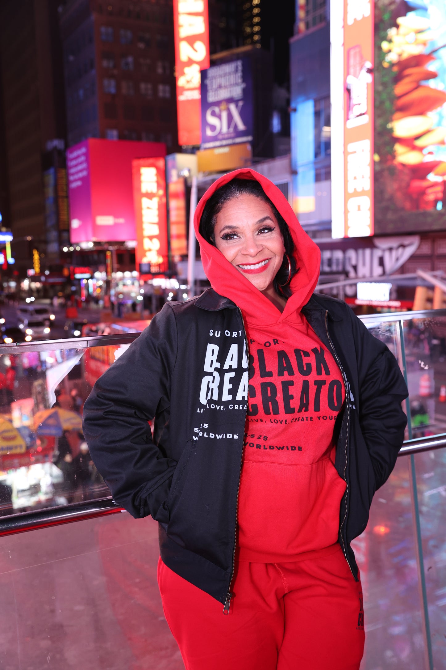 Support Black Creators Hoodie Red