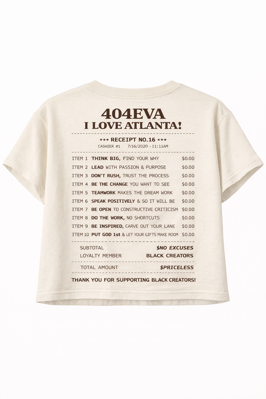 404EVA I LOVE ATLANTA! Crop Top